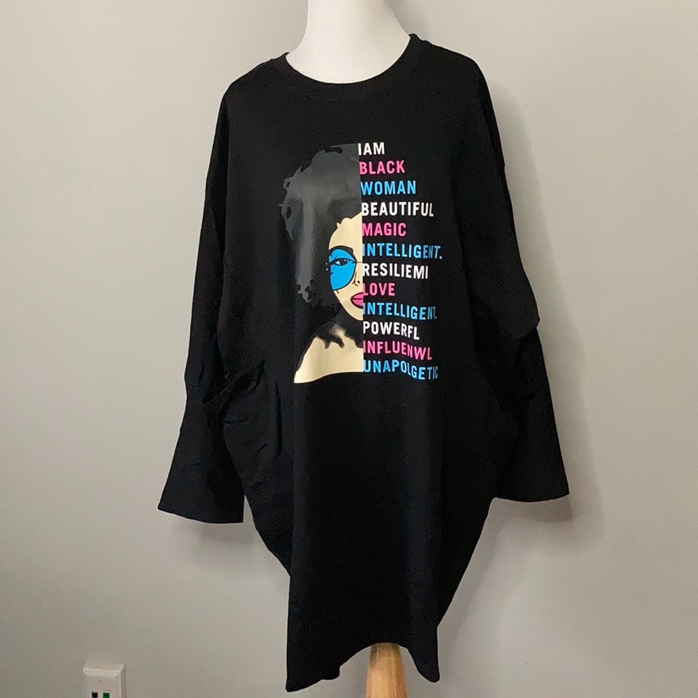 New Boutique Item Black Woman Dress O/S - Picture 4 of 6